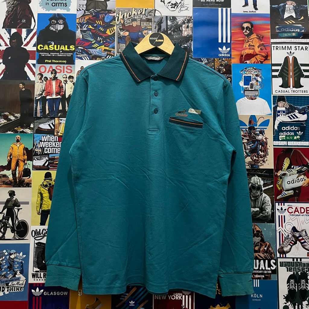 Long Sleeve / Polo Shirt / Rugby Shirt / Vintage / Second / Crocodile