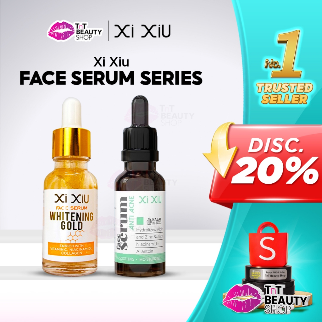 XI XIU Face Serum Vitamin C | Anti Acne | Whitening Gold 20 ml Vit C | Brightening| Tnt Beauty Shop