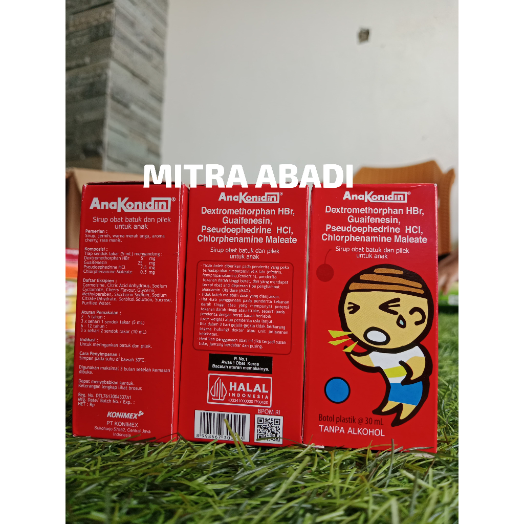 Anakonidin sirup obat batuk dan pilek untuk anak 30ml