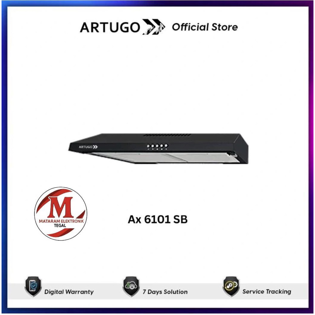 ARTUGO Cooker Hood AX 6101 SB - Slim Hood