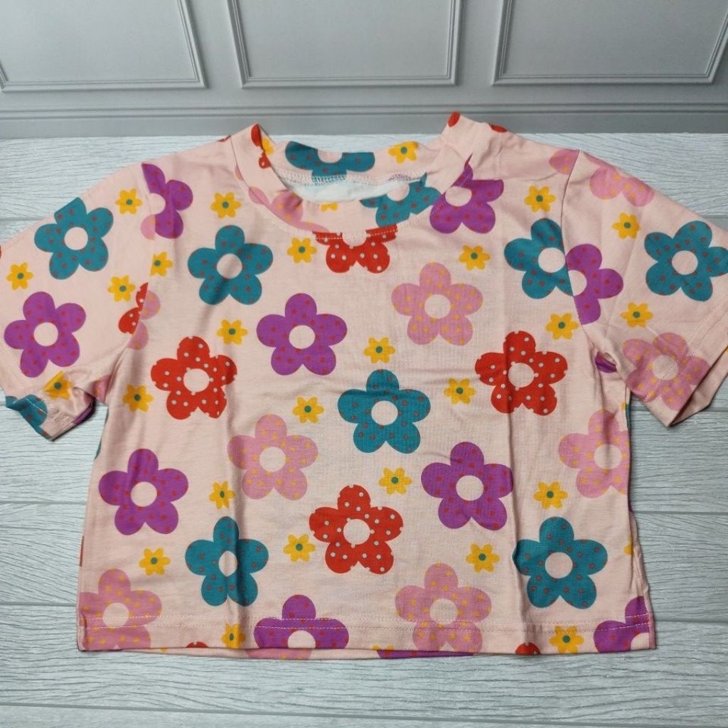 crop top pink bunga crop pink crop bunga crop flower