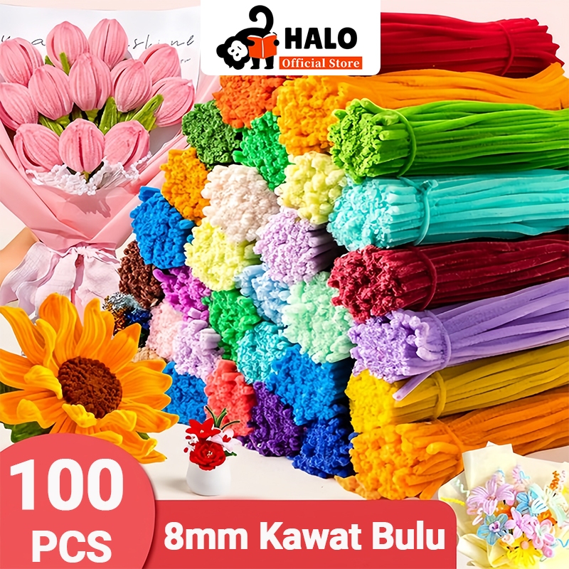 100pcs kawat bulu mercy PREMIUM GEMBUL pipe cleaner gembul