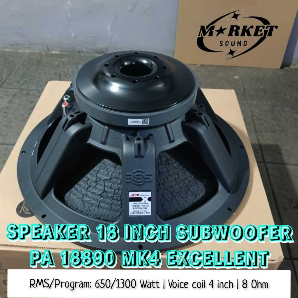 Speaker 18 inch ACR PA 18890 MK4 Excellent subwoofer original 1300 watt
