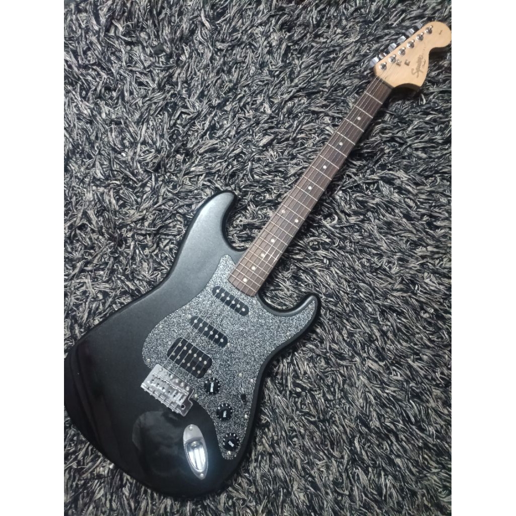 gitar SQUIER STRAT HSS BLACK Original Fender Stratocaster