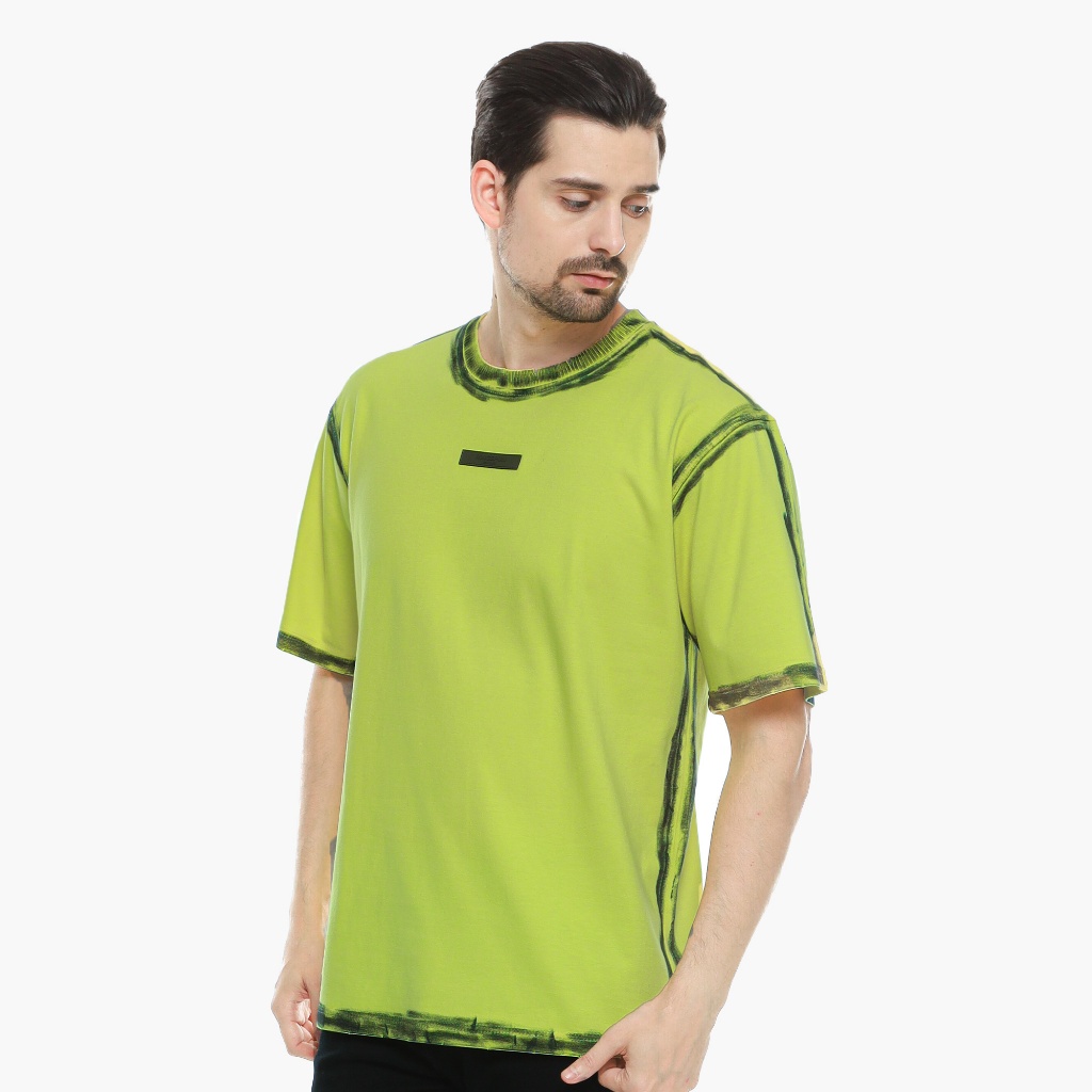 RINGSPUN - Kaos Oversize 16s Washed Lime Green - 072