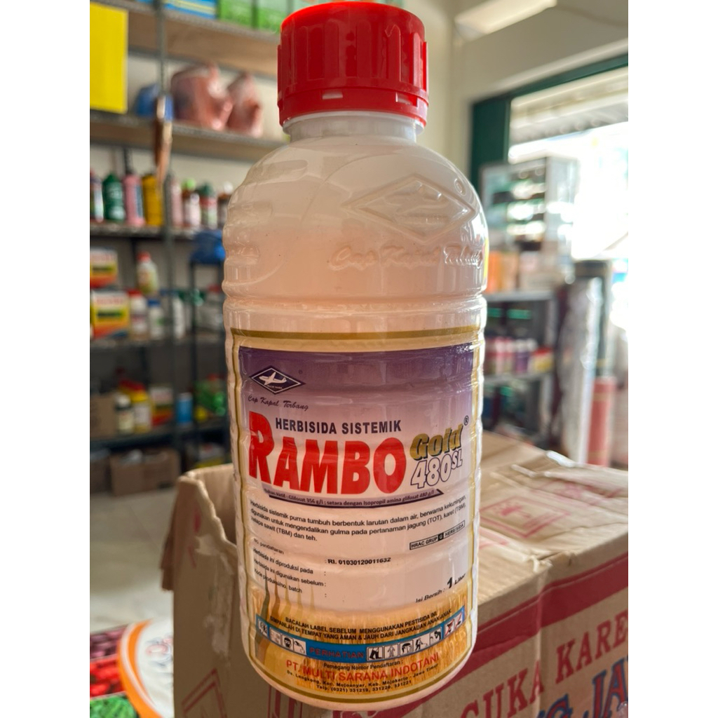 Herbisida Rambo Gold 480 SL 1 Liter, racun rumput