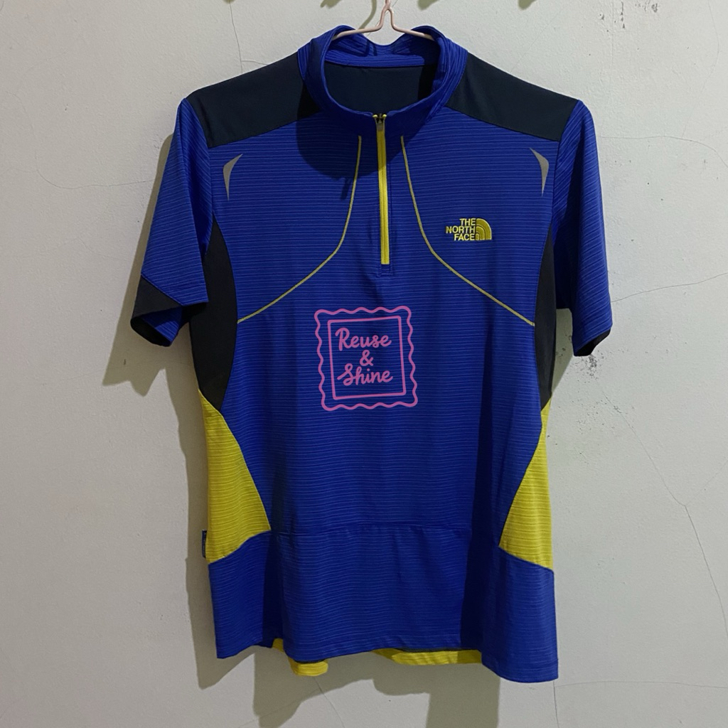 THE NORTH FACE Baju Kaos Olahraga Zipper Unisex Original K-Tekware