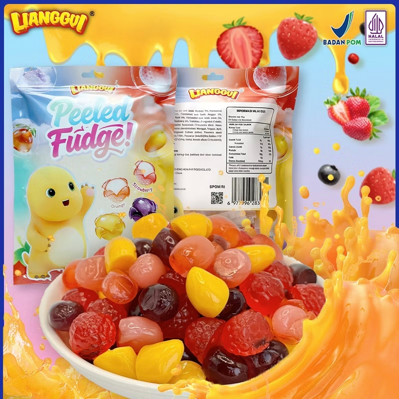 LIANGGUI NAILONG PERMEN LUNAK PEELED FUDGE MIX 300 GRAM
