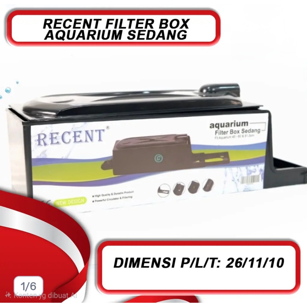 Box Filter Kosong NIKITAt Box Kosong Top Filter Aquarium Aquascape - Box-kosong-kecil