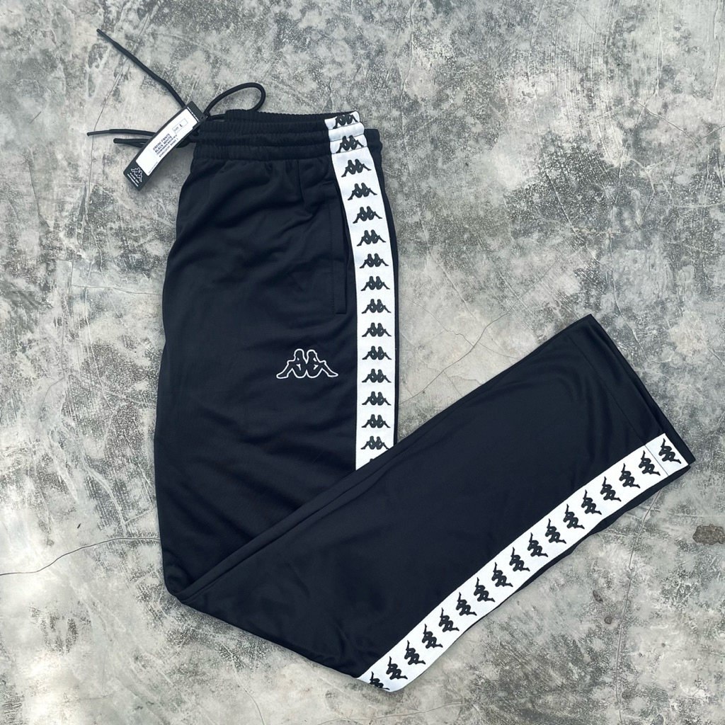 Trackpants Kappa Black White (L) BNIPWT Original 100% (ALL SOLD)