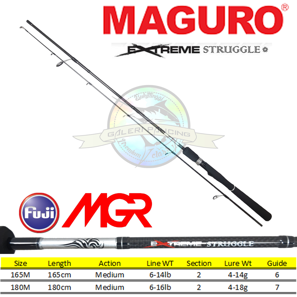 Joran Pancing Maguro Extreme Struggle 165cm 180cm Fuji