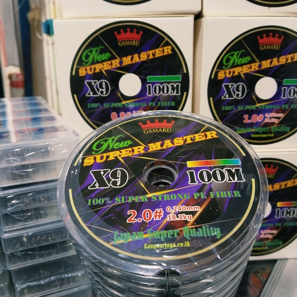 PE GAMARU NEW SUPER MASTER X9 (WARNA MULTI DAN HIJAU)