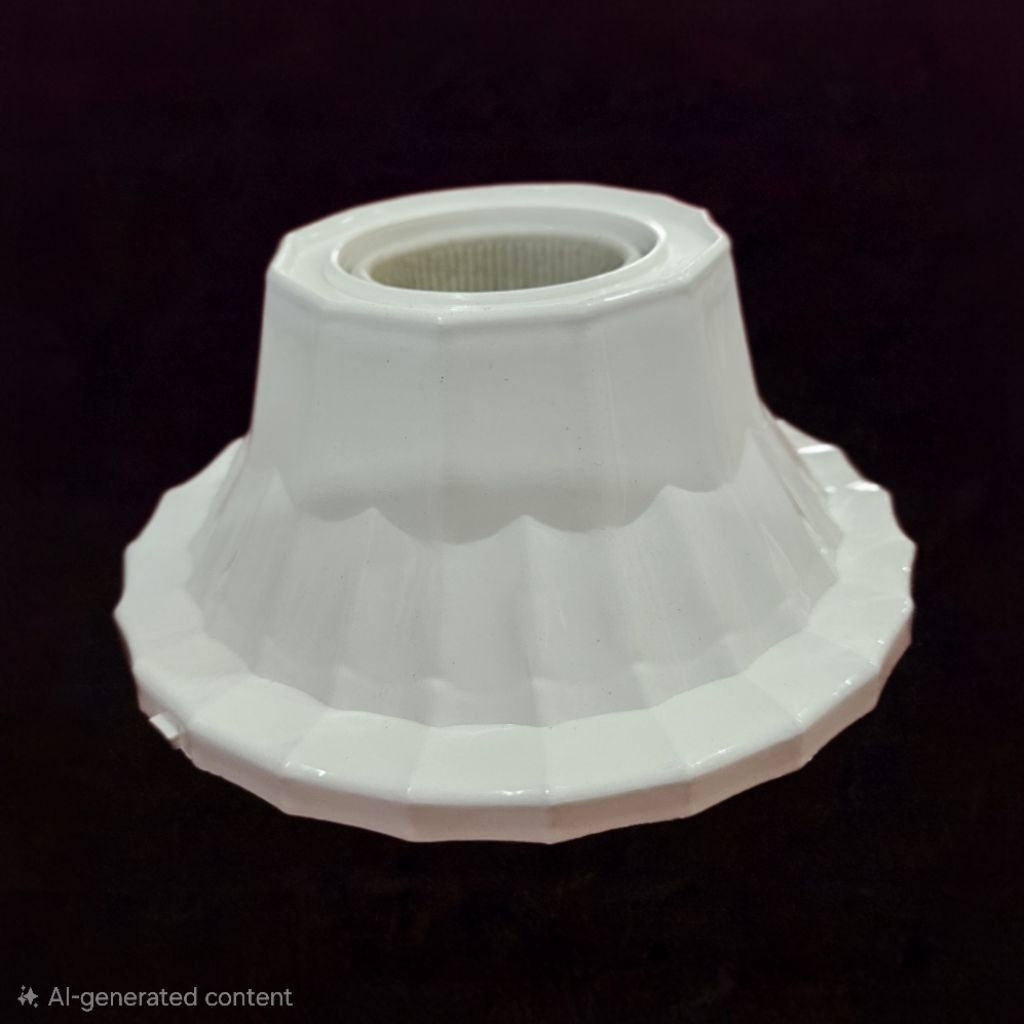 Fiting Plafon Fiting Datar Fiting Lampu E27 Keramik HW 818