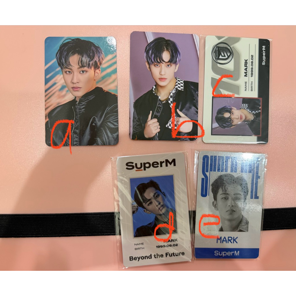 pt 3 pc photocard superm official mark id card