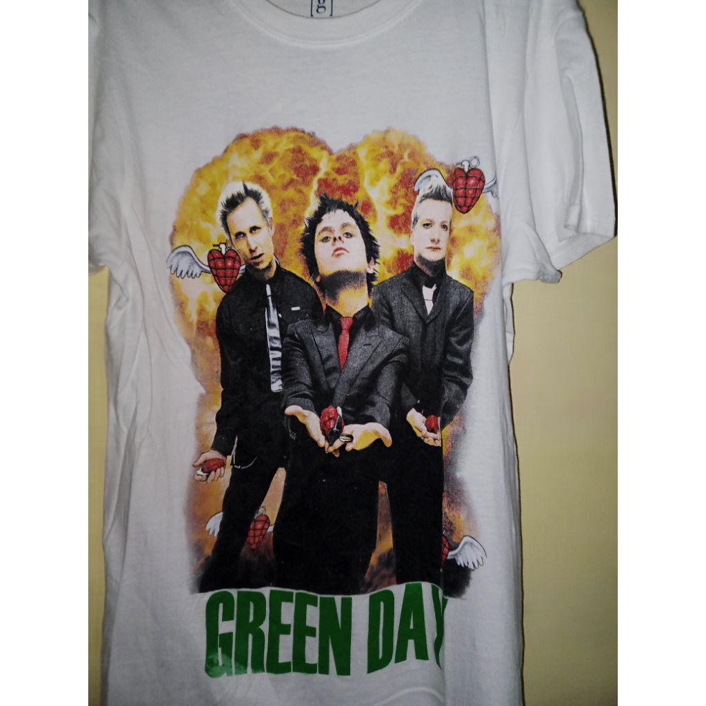 kaos band greenday bekas second