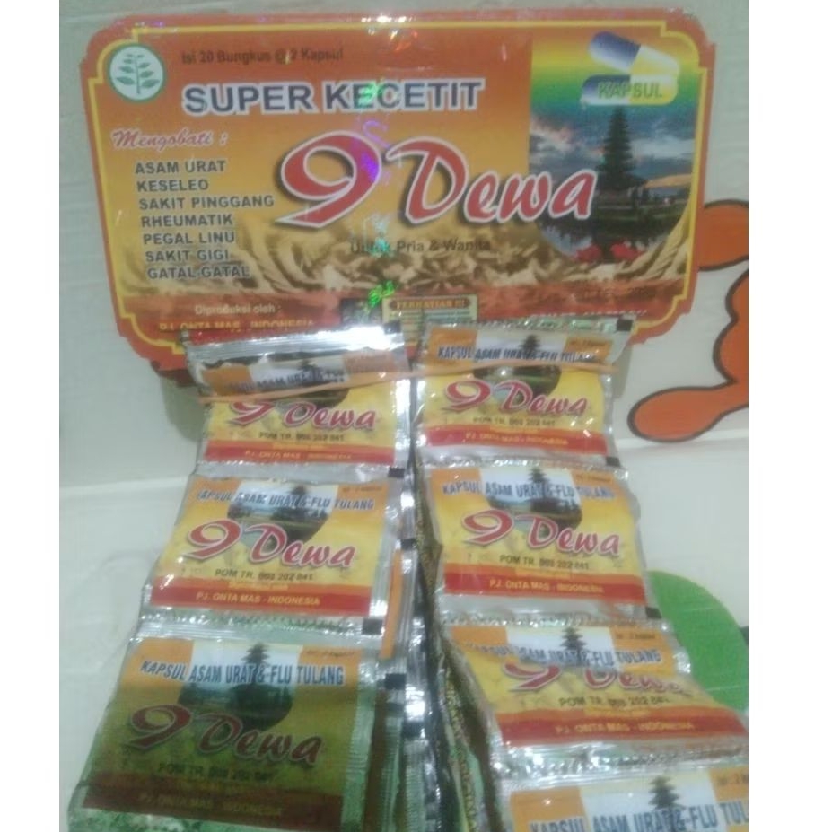 super kecetit 9 Dewa untuk asam urat & pegal linu