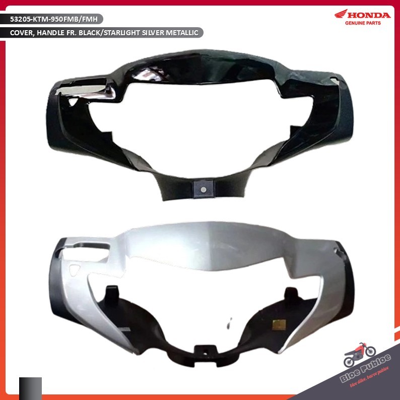 Cover Batok Depan Honda Supra X 125/53205KTM950FMB-53205KTM950FMH/COVER, HANDLE FR. BLACK-COVER, HAN