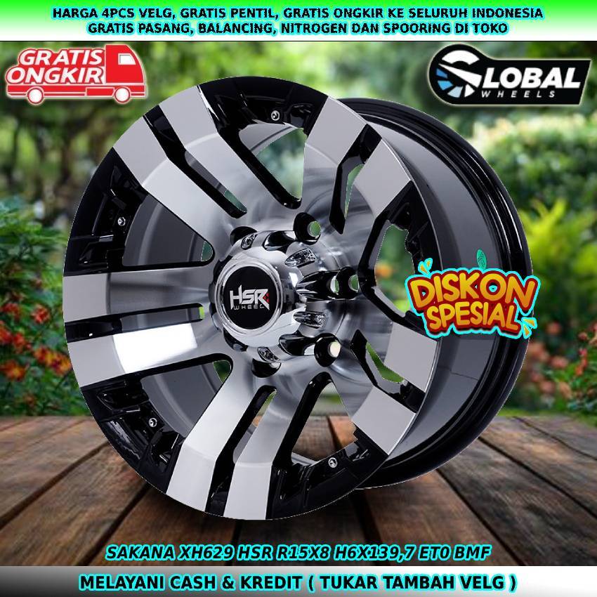 velg mobil ring 15 Strada Panther Colorado Trailblazer Terrano velg hsr SAKANA R15