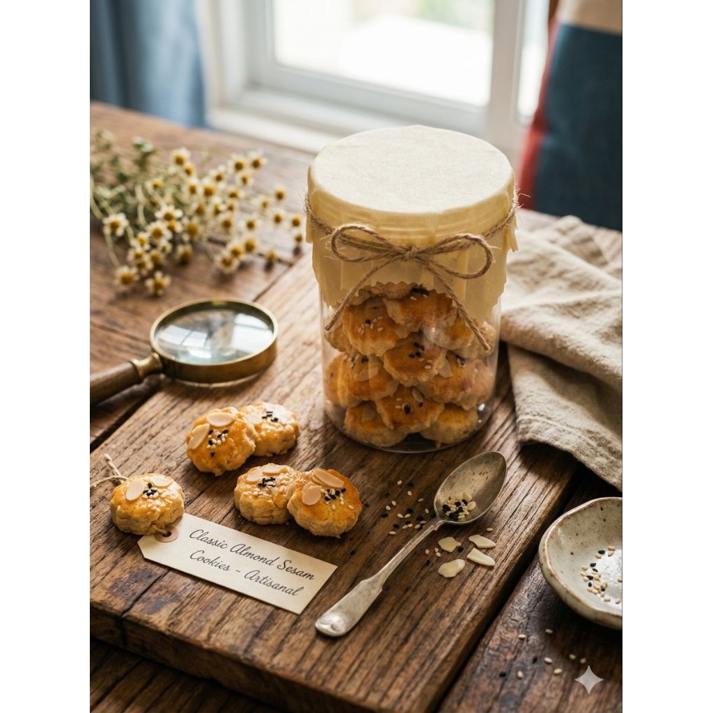 Kue kering chui kaoso  kue kering emping almond 400gr