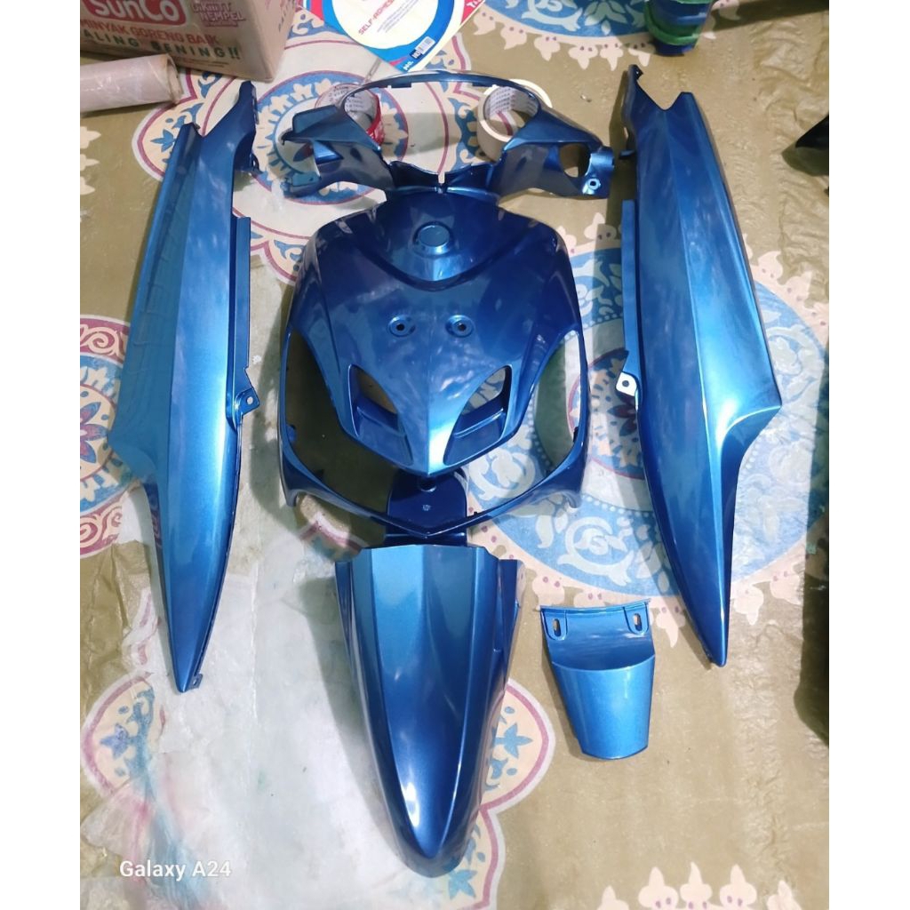 cover body/bodi/body halus mio smile biru sappire 5J fullset original