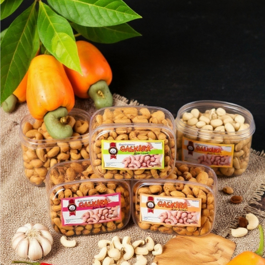 GASKARA Kacang Mete Cemilan Lezat 4 Varian Rasa - Cemilan Lebaran