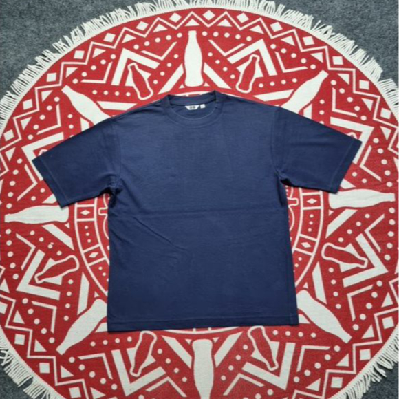 Uniqlo Airism biru kaos pria