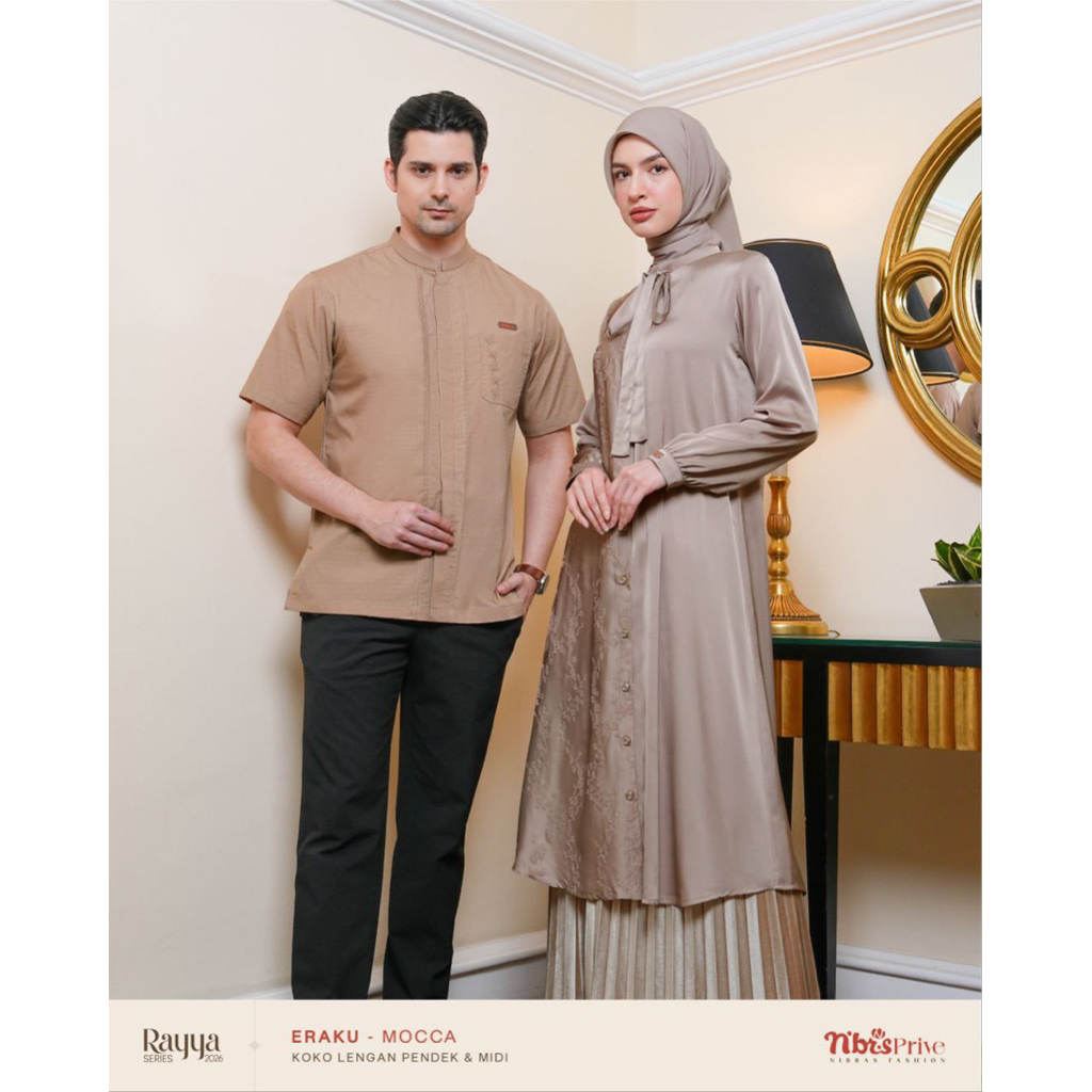 SARIMBIT NIBRAS COUPLE ERAKU MOCCA BAJU LEBARAN PASANGAN COUPLE 2026