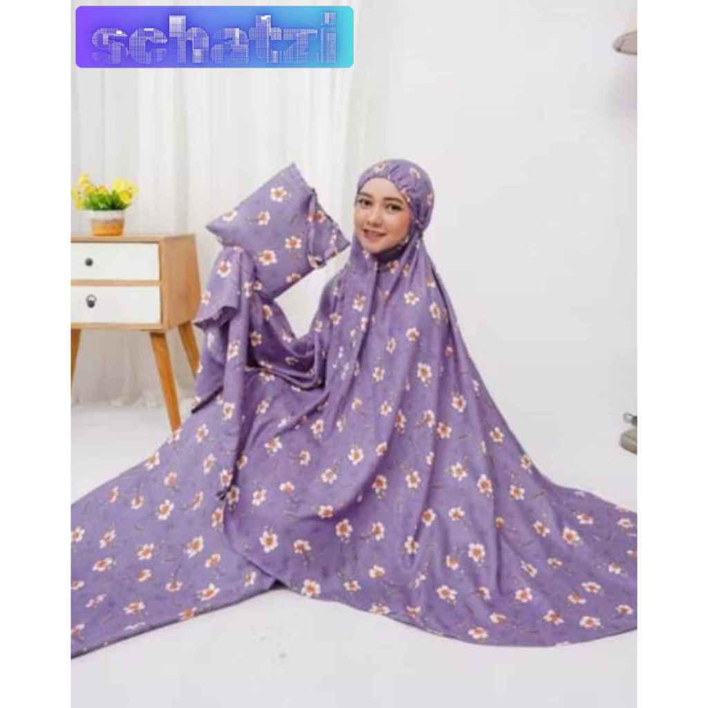 Mukenah Schatzi Mukenah Dewasa Kekinian Mukenah Motiv Bunga Viral Bisa Cod