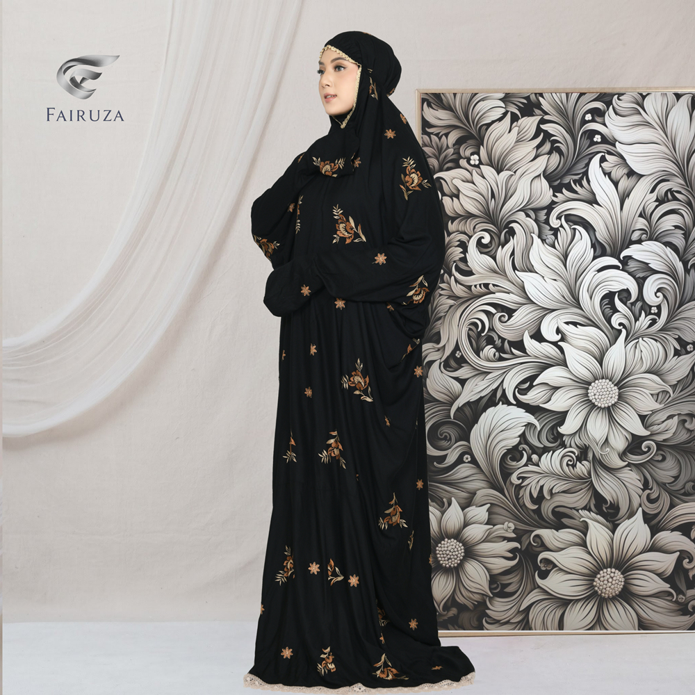 FAIRUZA - Mukena Terusan Dewasa Bordir Sheila Mukena Katun Rayon