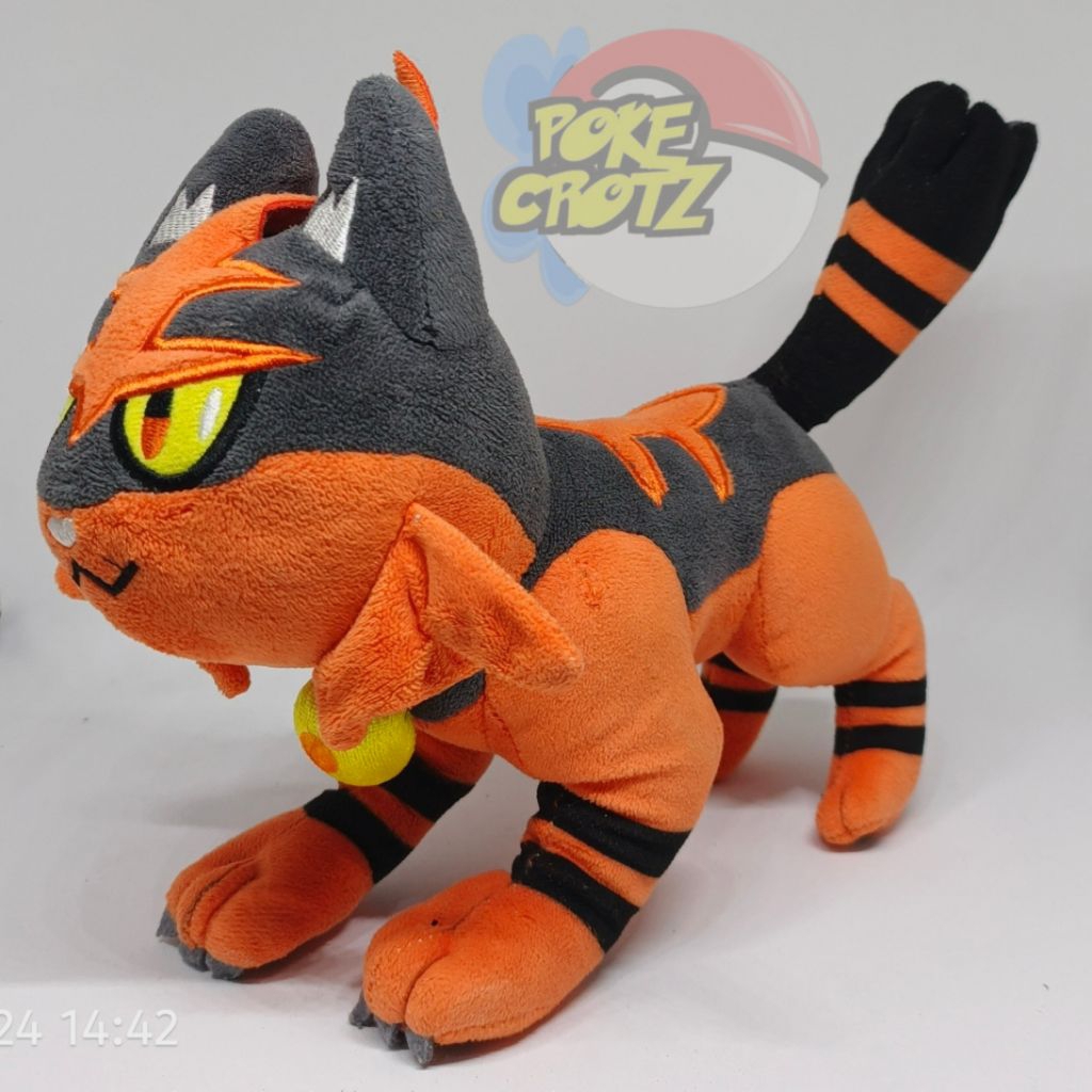 Boneka Pokemon Center bootleg Torracat Plush Doll 20cm