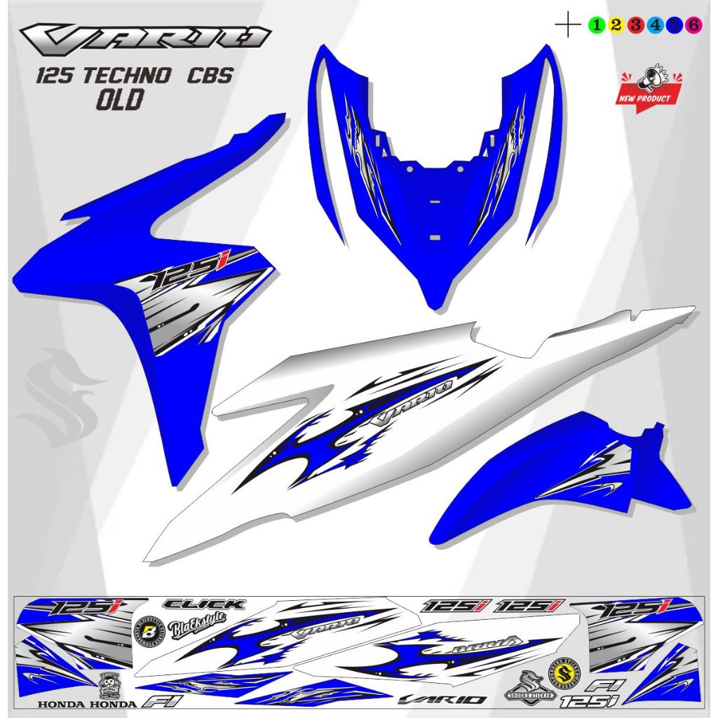 STRIPING CLICK / STIKER VARIO 125 FI OLD / STRIPING VARIO TECHNO 125 STRIPING VARIASI STRIPING VARIO