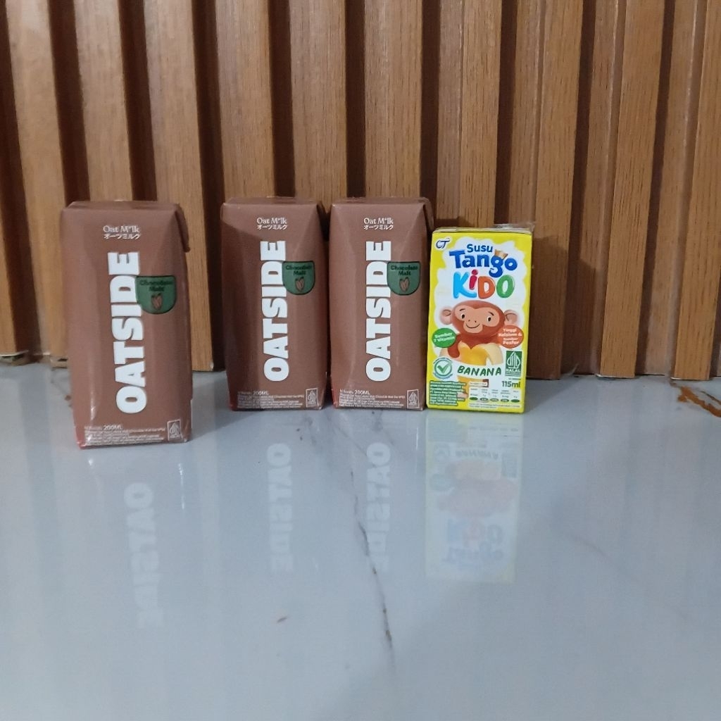 oatside cokelat oat milk 3pcs gratis tango banana susu