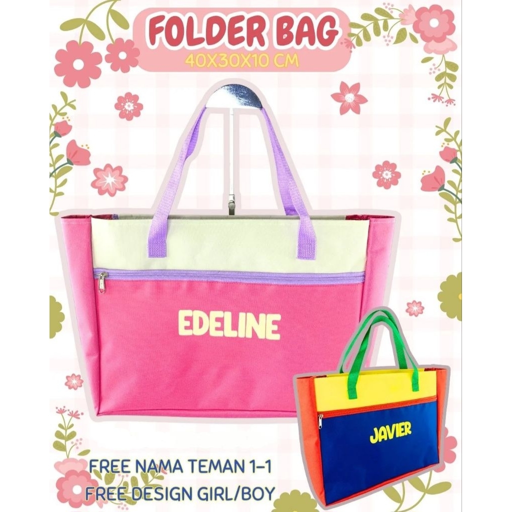 FOLDER BAG Tas Les Sekolah DATABAG CUSTOM
