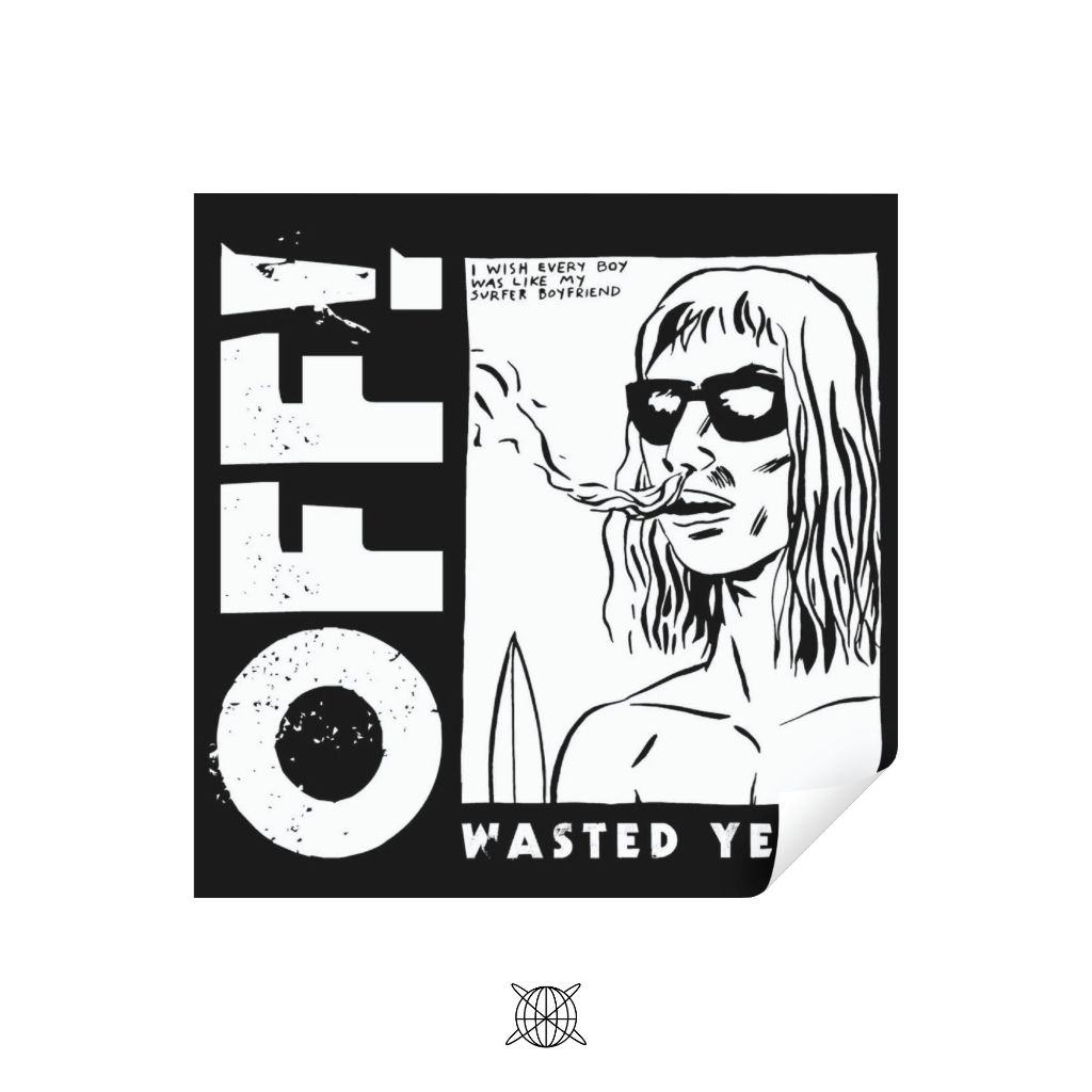 Sticker Vinyl Band OFF Wasted Years | Stiker Vinyl Band Punk Hardcore
