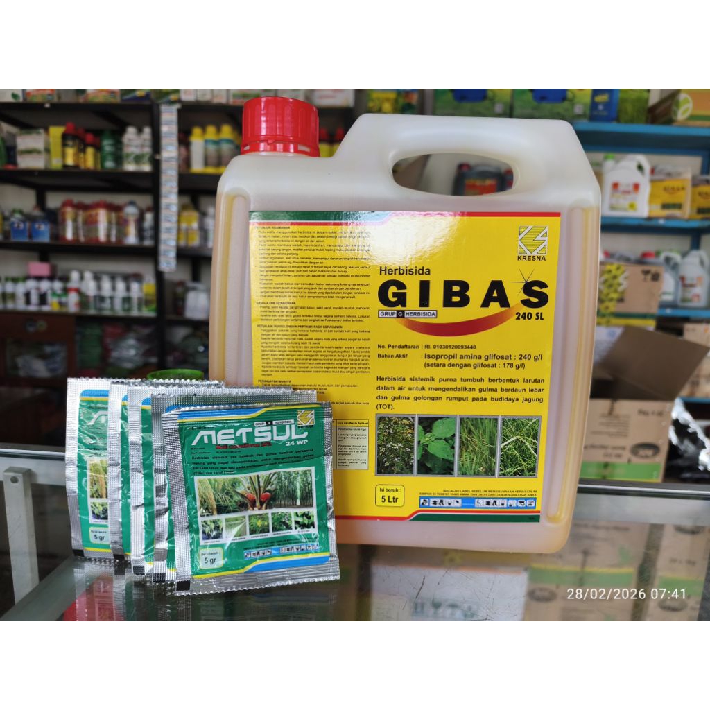Herbisida GIBAS 240SL 5LITER