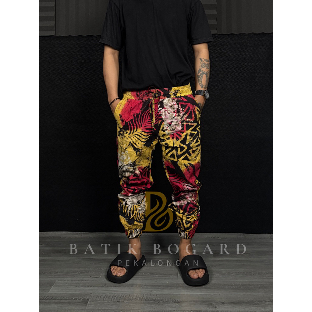 Celana Joger Batik Motif abstrak adem