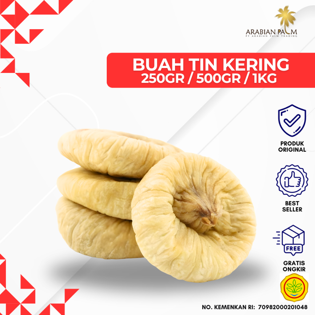 Buah Tin Kering Premium Kualitas Impor – Manis Alami, Kaya Serat & Nutrisi