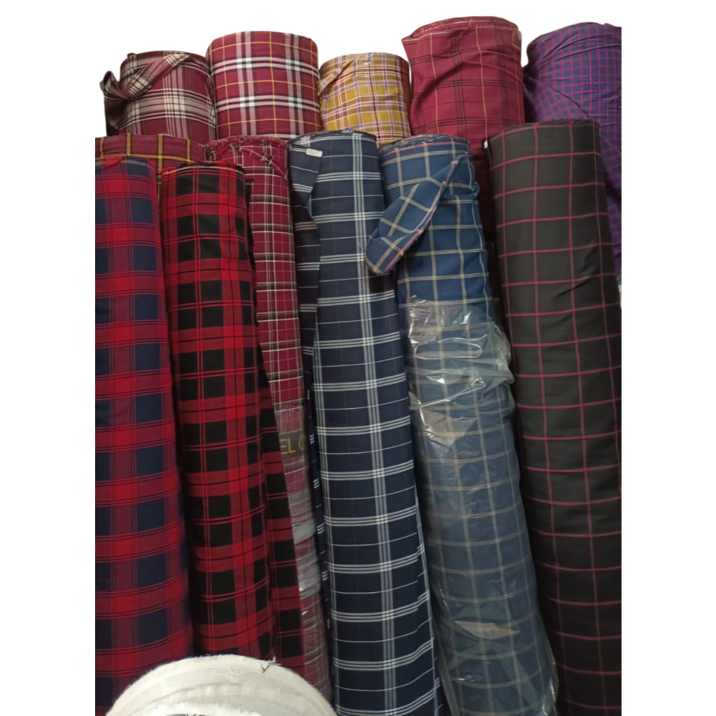 Kain Flanel Katun Bahan Flanel Kotak Kotak Katun Flanel Motif