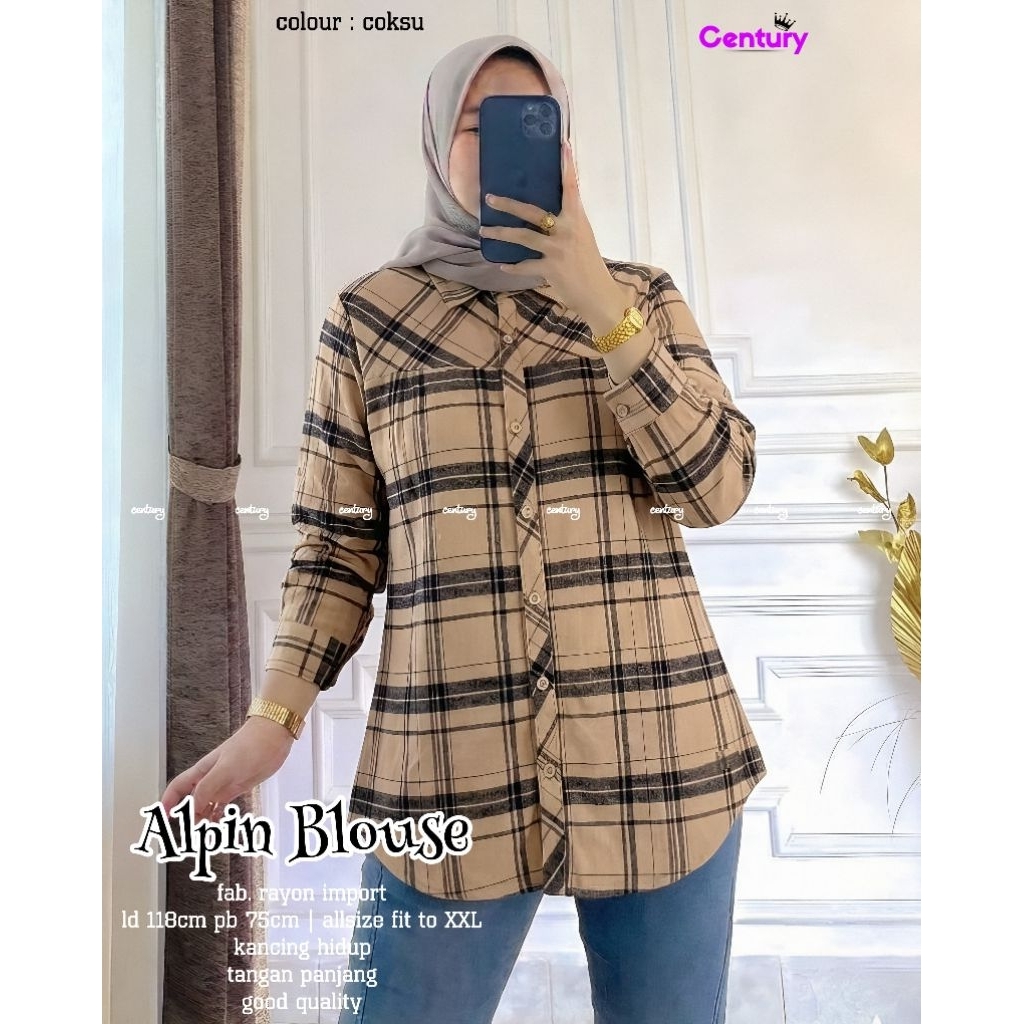 ALPINN ALPIN ROYAL • MIKA JB JUMBO • PAKSI • MIEKE • JAVE BLOUSE BY CENTURY | ATASAN WANITA KEMEJA O