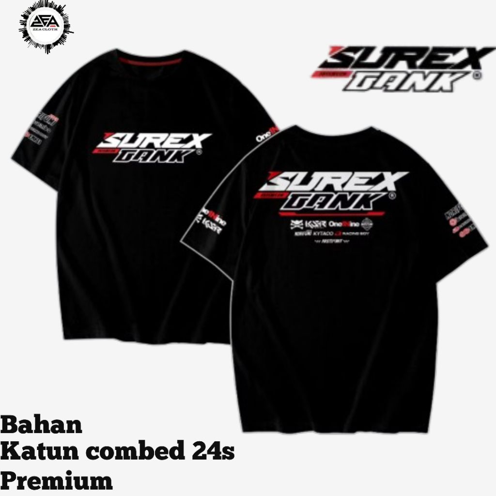 Kaos Surex Gank v2 /Baju T-shirt Distro Rider Supermoto racing Herex Pria Wanita Combed 24s Premium
