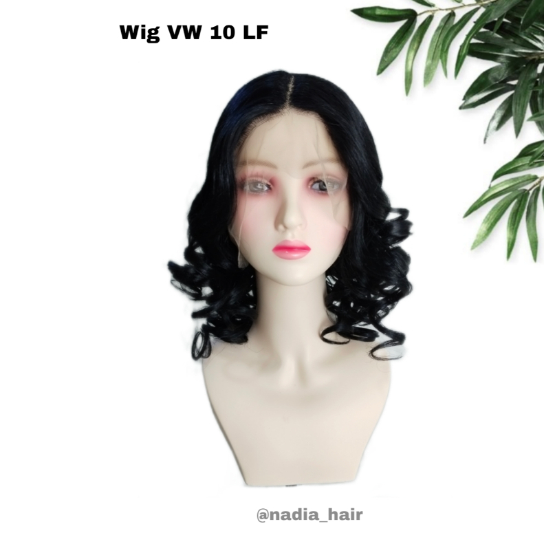 Wig VW 10 LF/Wig Wanita Curly/Wig Wanita Pendek Curly/Wig Wanita Curly Netting/Wig Wanita