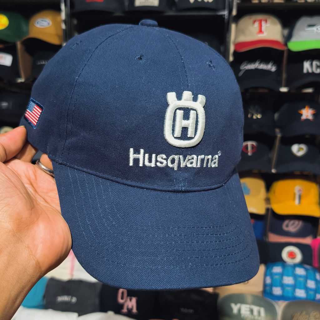 Topi motor Husqvarna USA flag