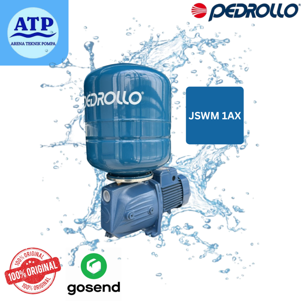 Pedrollo JSWM 1 AX Pompa Air Sumur Dangkal - Semi Jet Pump