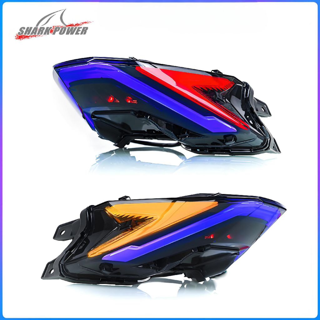 Sharkpower Lampu Belakang Modifikasi Honda PCX160 2021 Termasuk Lampu Sein LED dengan Desain Modern 