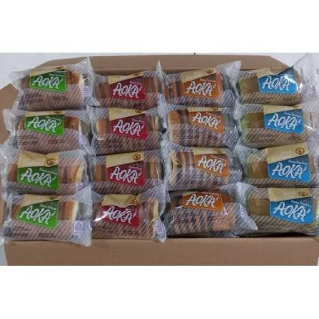 [New] Roti Aoka gulung 1 Karton 1 Dus 1 Kardus 60 pcs