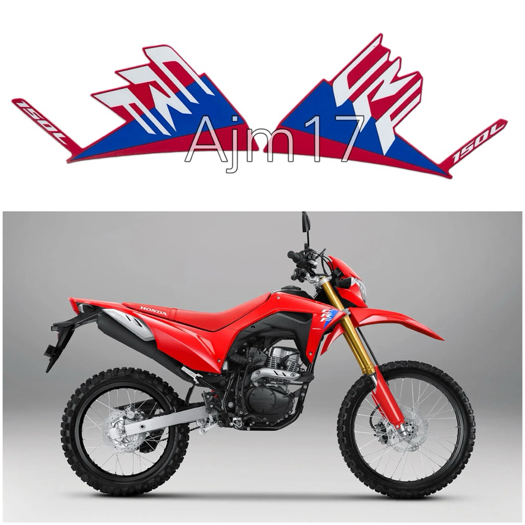 STIKER STRIPING MOTOR CRF 2025 MERAH FULL ORIGINAL
