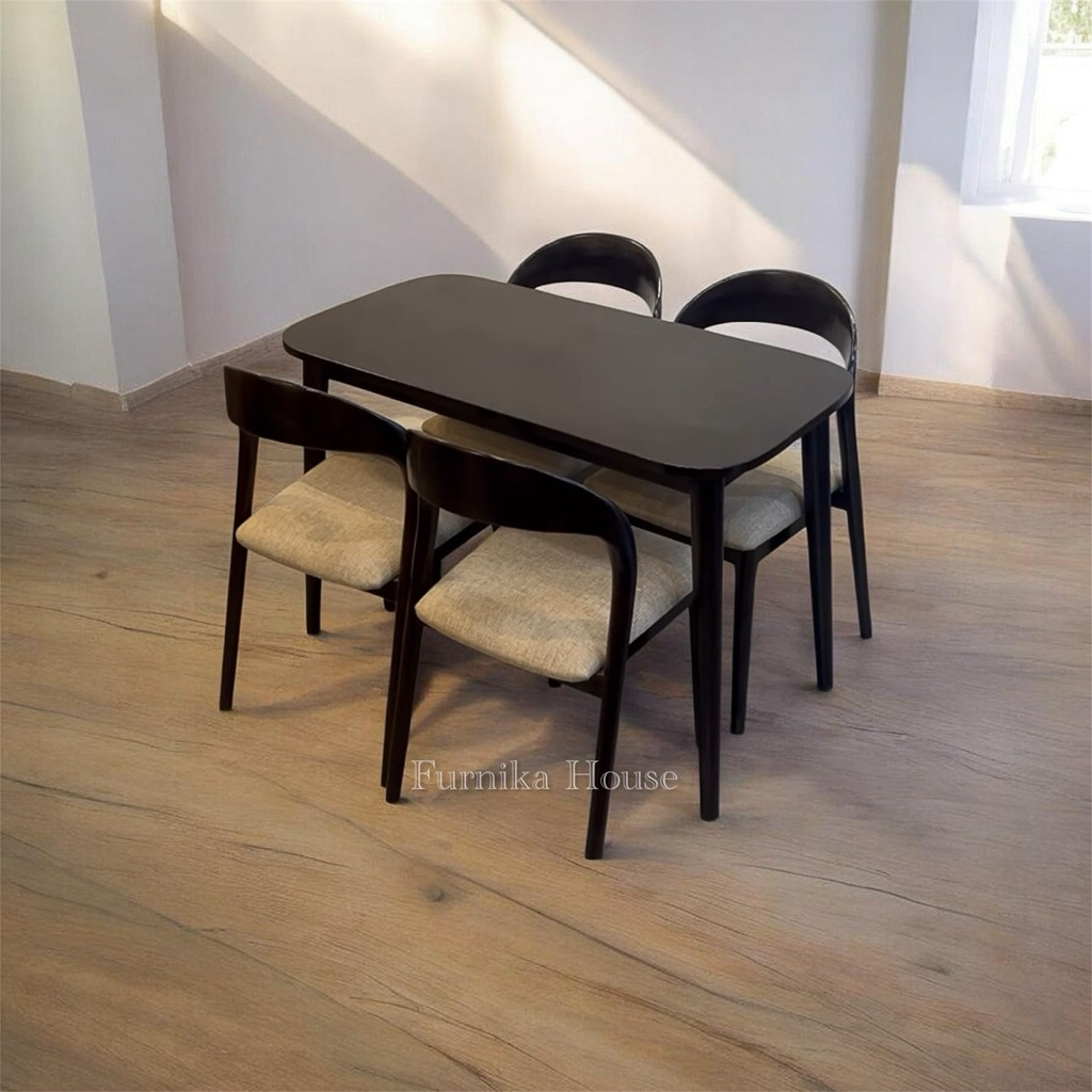 SET MEJA MAKAN KURSI 4 TYPE KURSI SENDOK KAYU JATI JEPARA