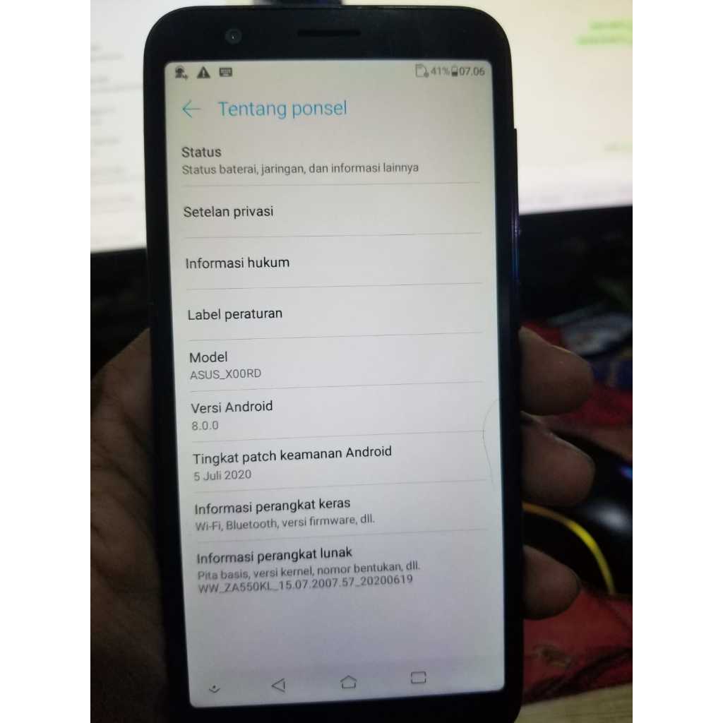 Di jual hp android asus X00RD 2/16GB