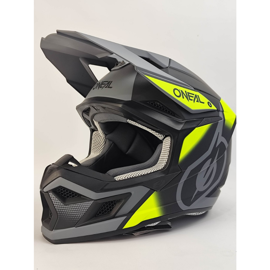 helm ONEAL 3 Series Vision Grey Flou Original helm Trail Motocross