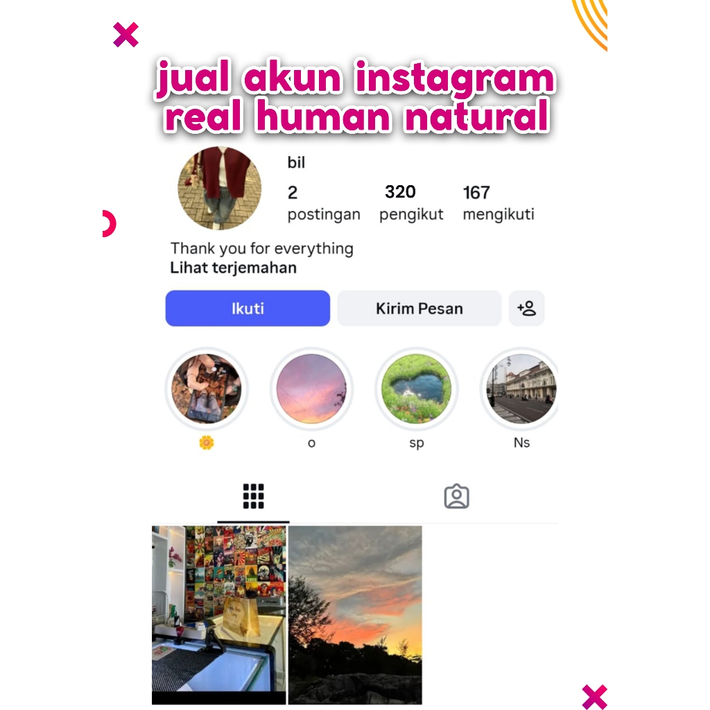 Jual Akun Instagram Followers Organik 500 Harga Termurah 